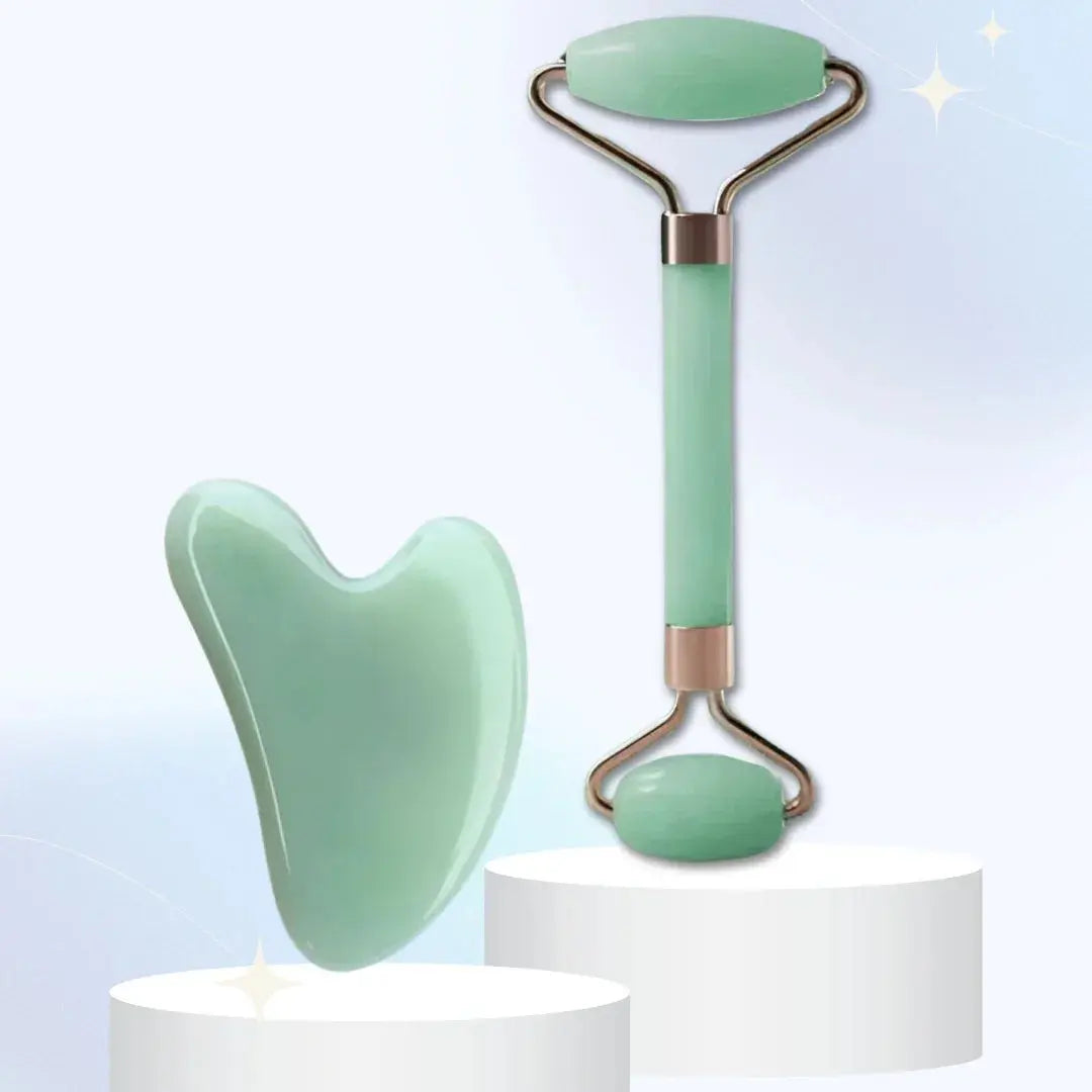 Slumblr® Gua Sha + Jade Roller Set