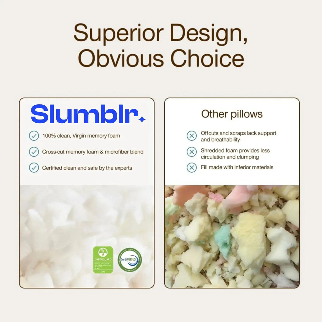 Slumblr® Shredded Memory Foam Pillow