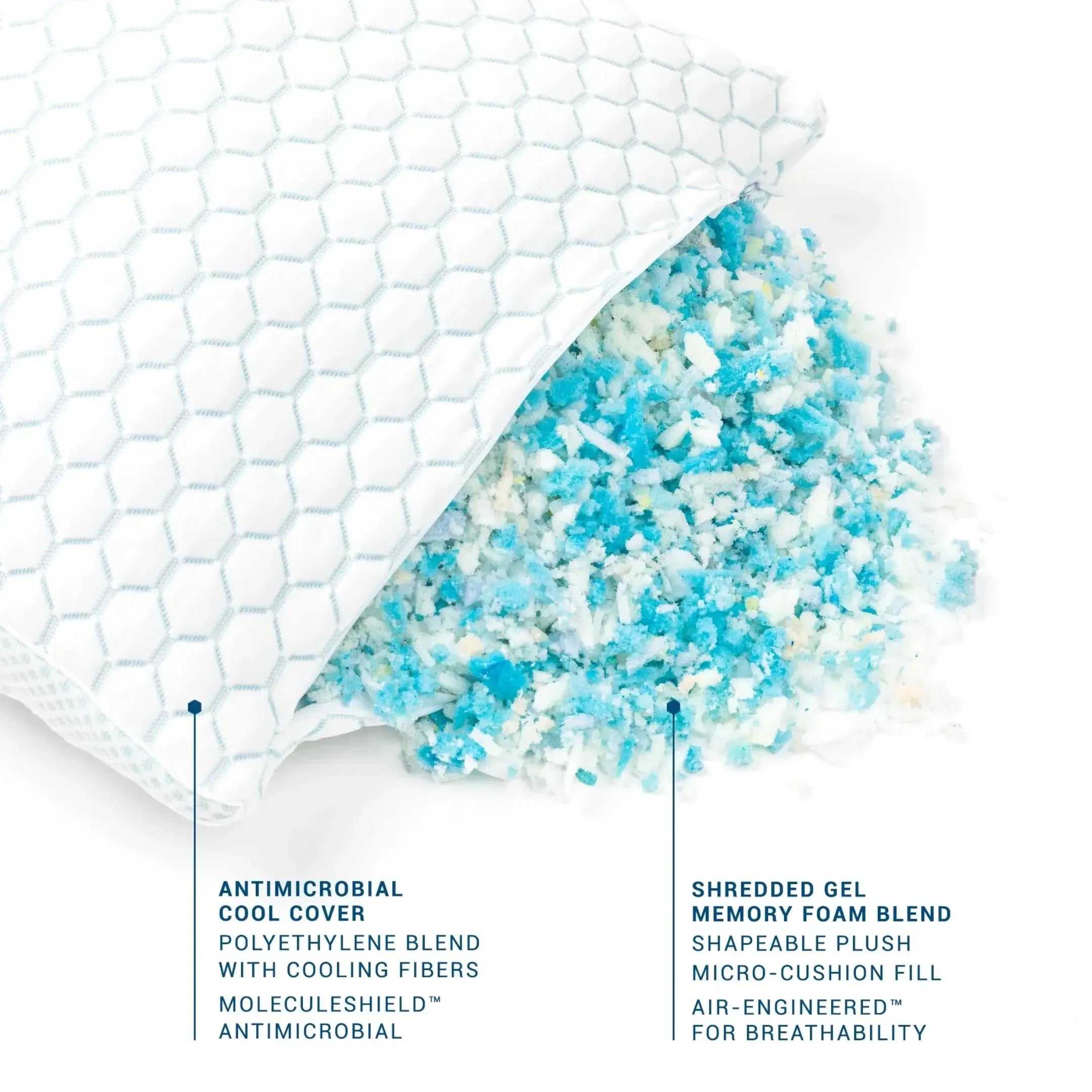 Slumblr® Cooling Shredded Memory Foam Pillow