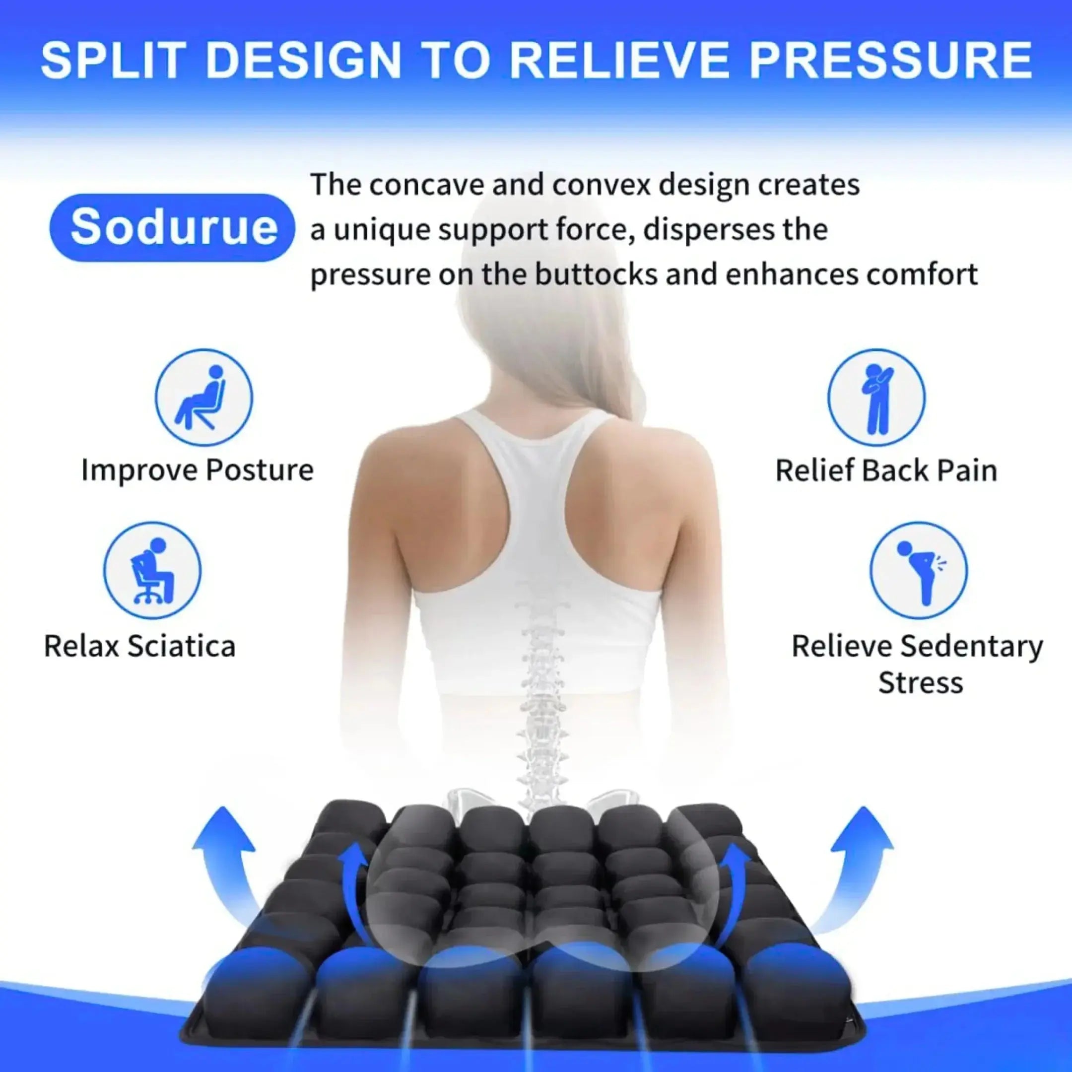 Slumblr® Air Bag Inflatable Seat Cushion