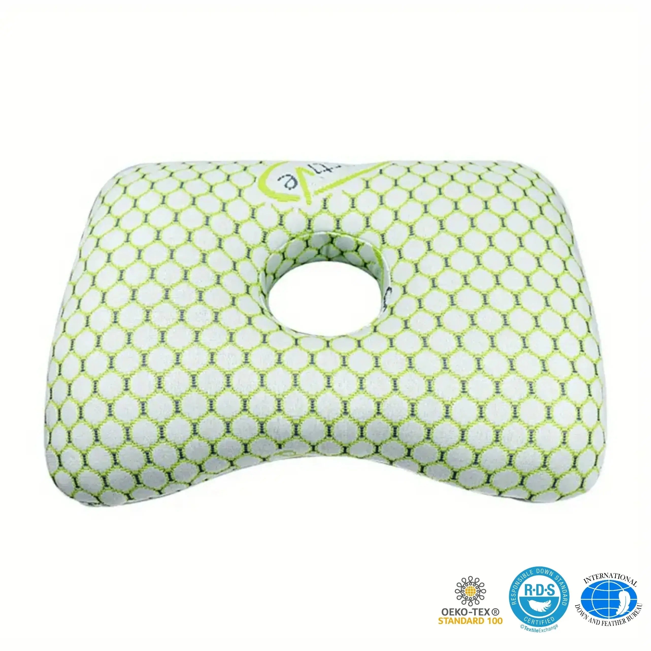 Slumblr® Ear Piercing Donut Pillow – Pain Relief for Side Sleepers