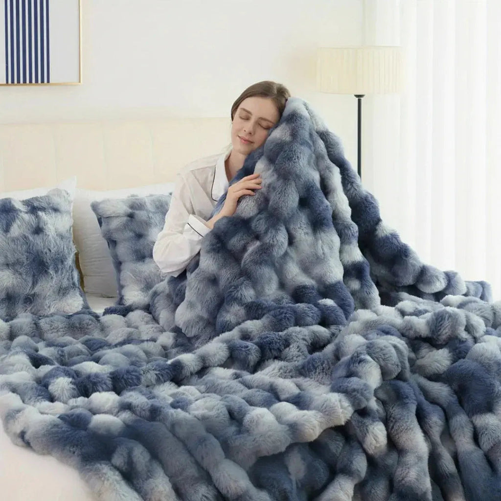 Slumblr® Cozy Faux Rabbit Fleece Throw Blanket