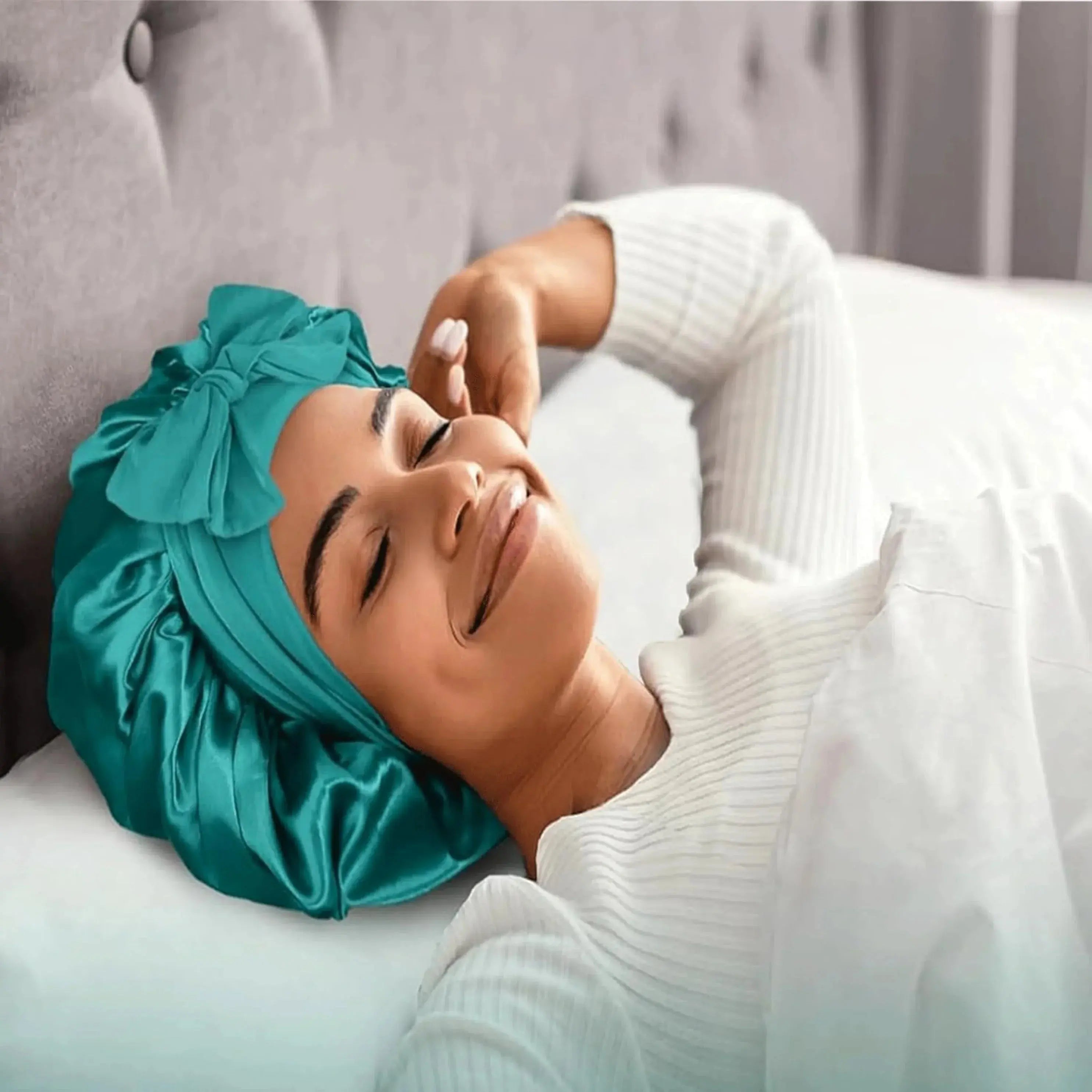 Slumblr® Satin Silk Sleep Bonnet