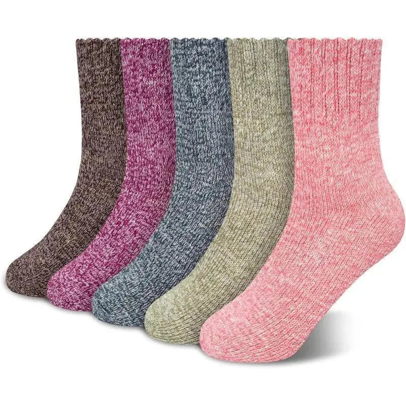 Slumblr® Wool Lined Winter Socks (5 Pairs)