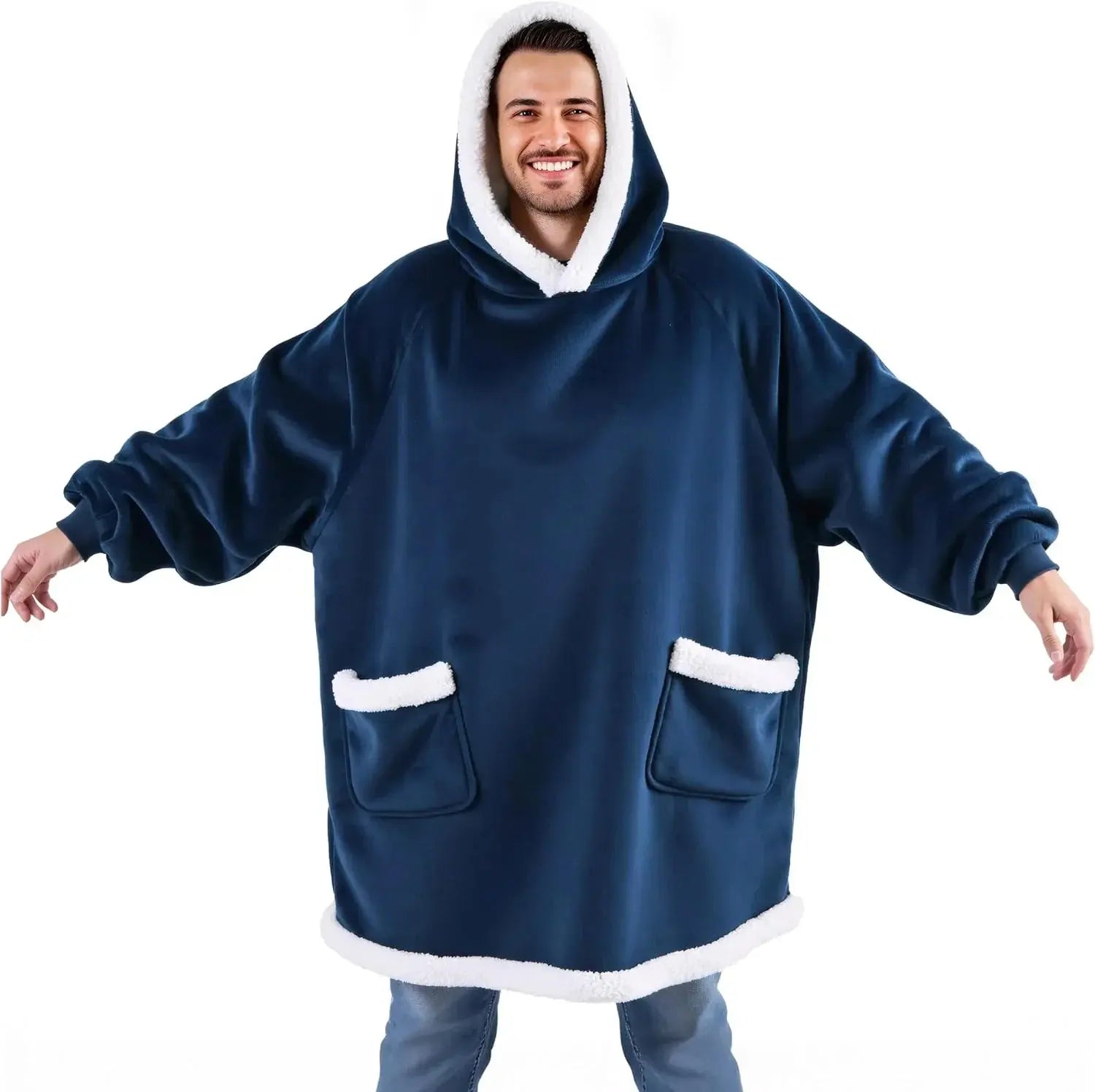 Slumblr® Oversized Flannel Hoodie Blanket