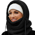 Slumblr® Winter Fleece-lined Hooded Beanie Scarf Travel