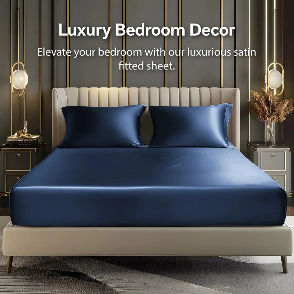 Slumblr® Luxury Satin Fitted Sheet Set (3 Pcs)