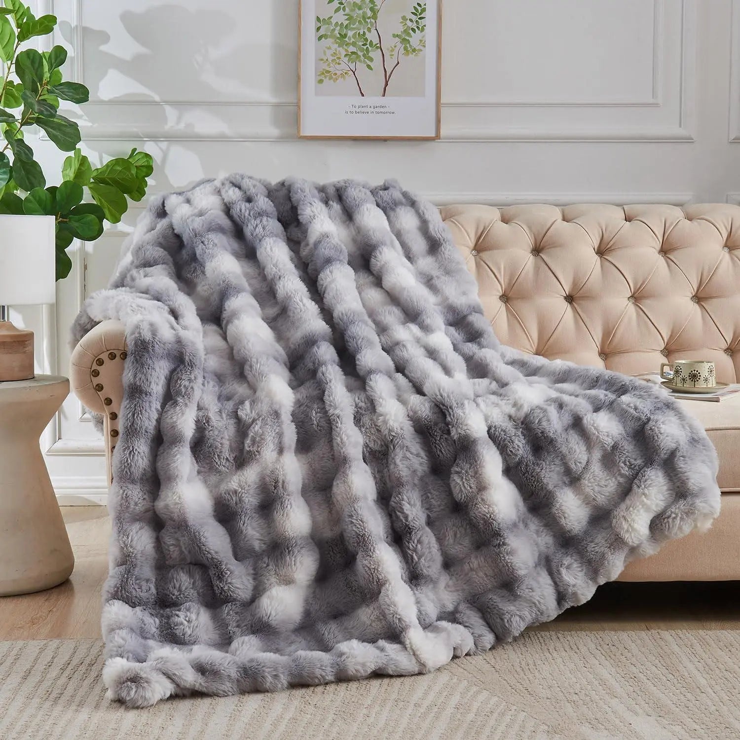 Slumblr® Cozy Faux Rabbit Fleece Throw Blanket
