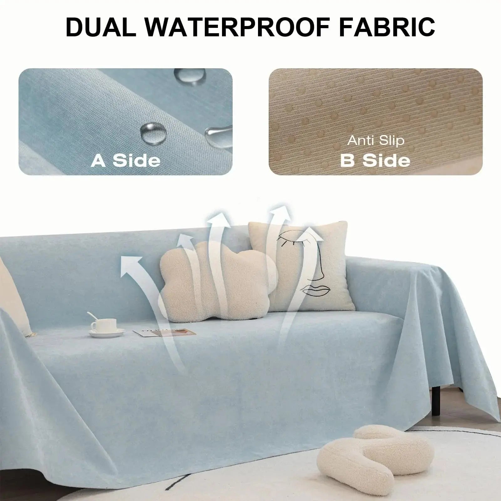 Slumblr® Waterproof Solid Color Sofa Cover