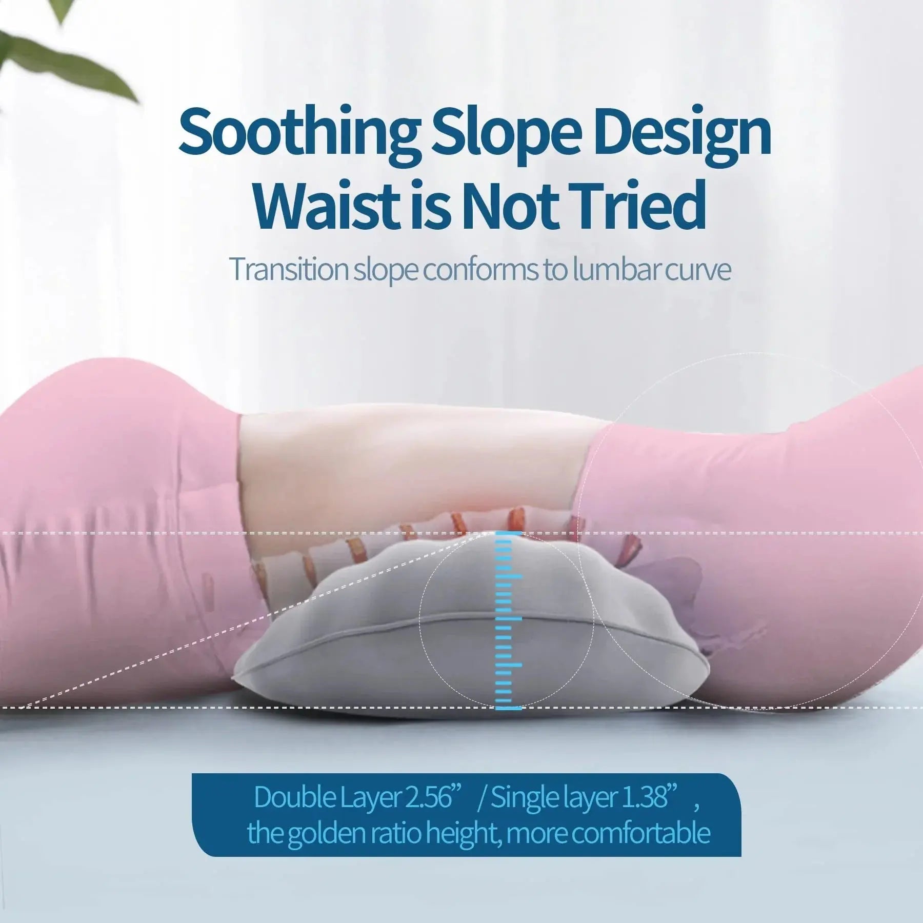 Slumblr® High Rebound Memory Foam Lumbar Pillow