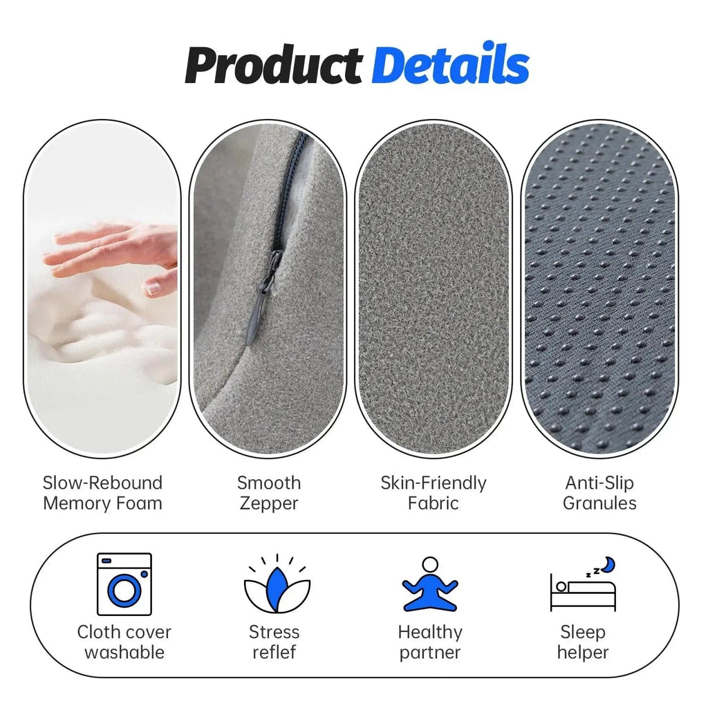 Slumblr® Ergonomic Memory Foam Headrest Pillow