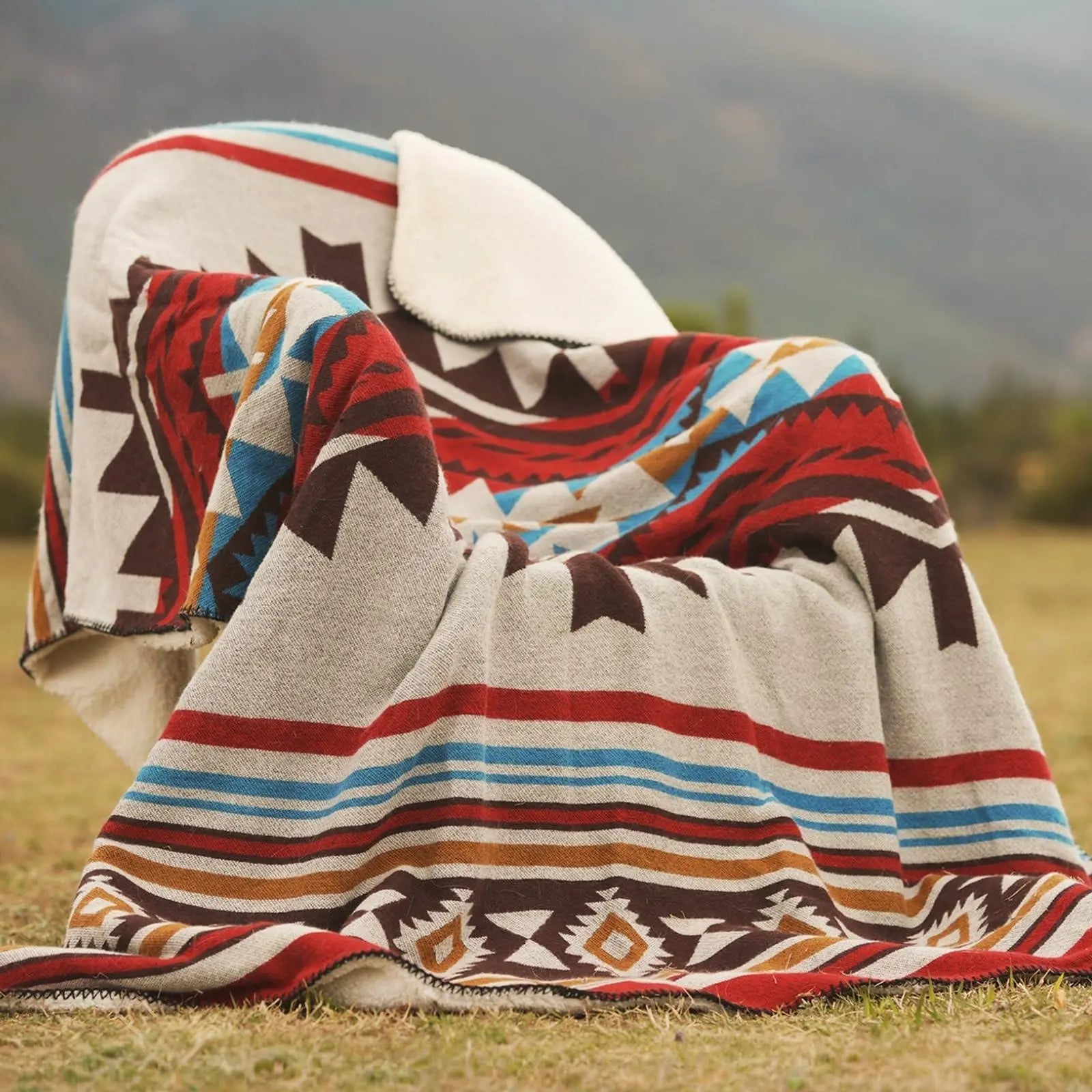 Slumblr® Aztec Boho Woven Throw Blanket
