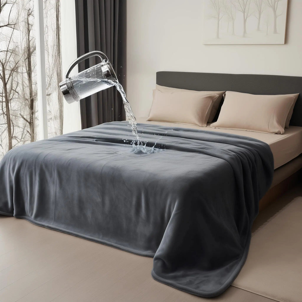 Slumblr® Waterproof Double-Sided Flannel Blanket