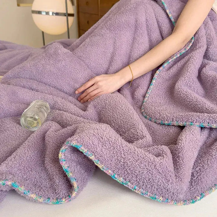 Slumblr® Double-Thick Soft Lamb Plush Blanket