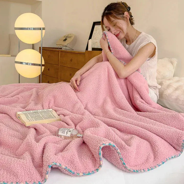 Slumblr® Double-Thick Soft Lamb Plush Blanket