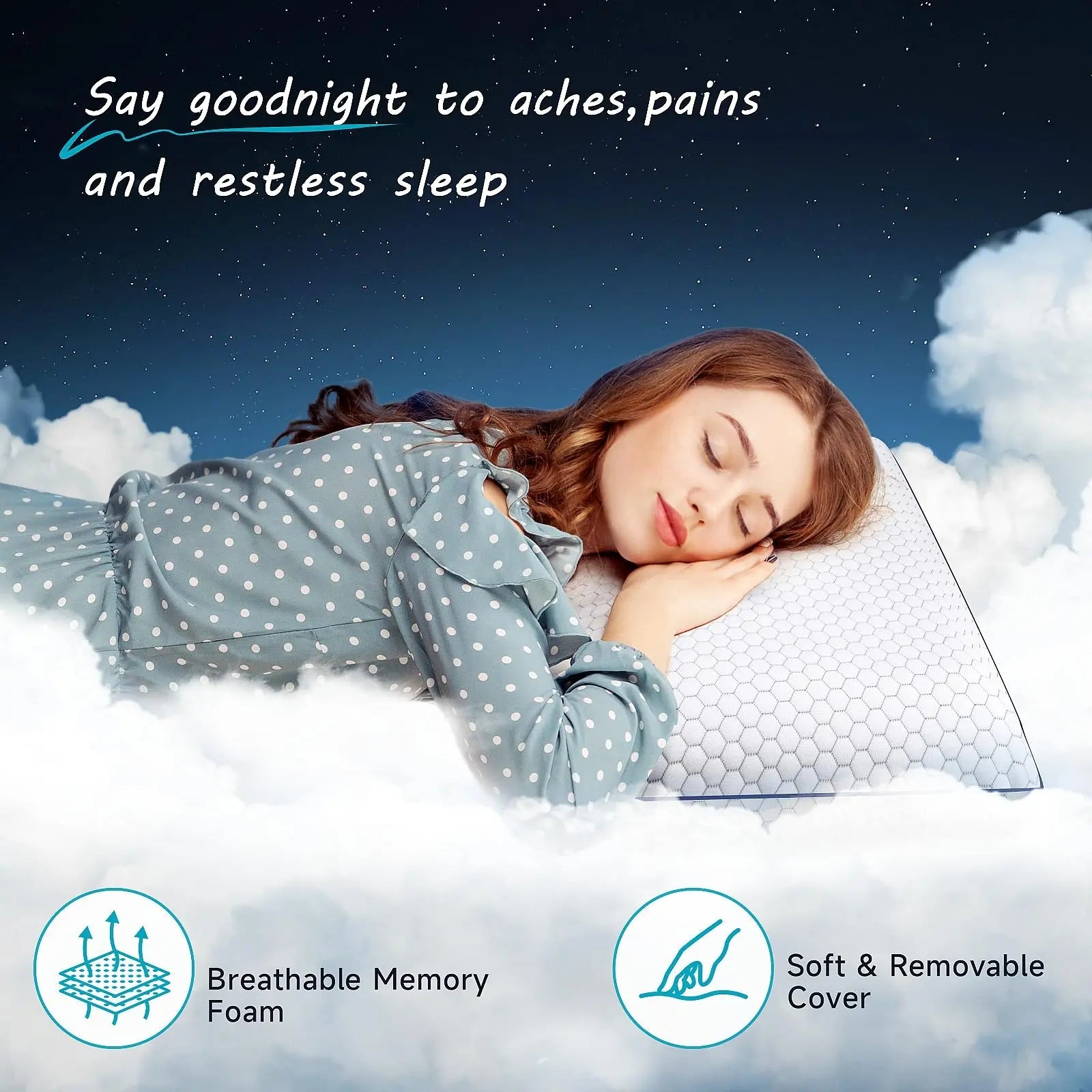 Slumblr® Ultra Thin Memory Foam Pillow
