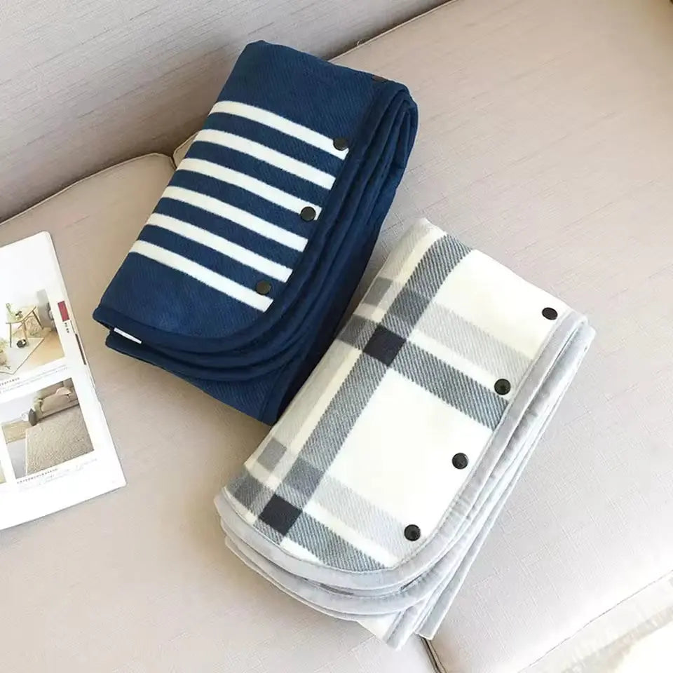 Slumblr® Fleece Wearable Plaid Blanket
