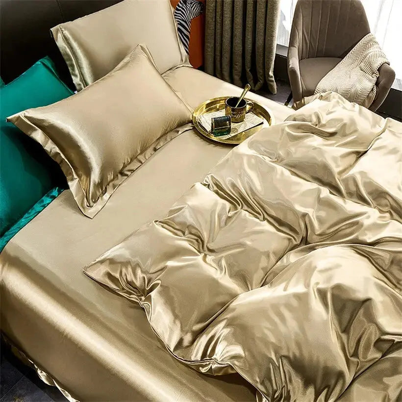 Slumblr® Luxury Mulberry Silk Bedding Set (4 Pcs)