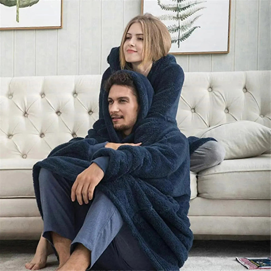 Slumblr® Double Fleece Hooded Pullover Jacket