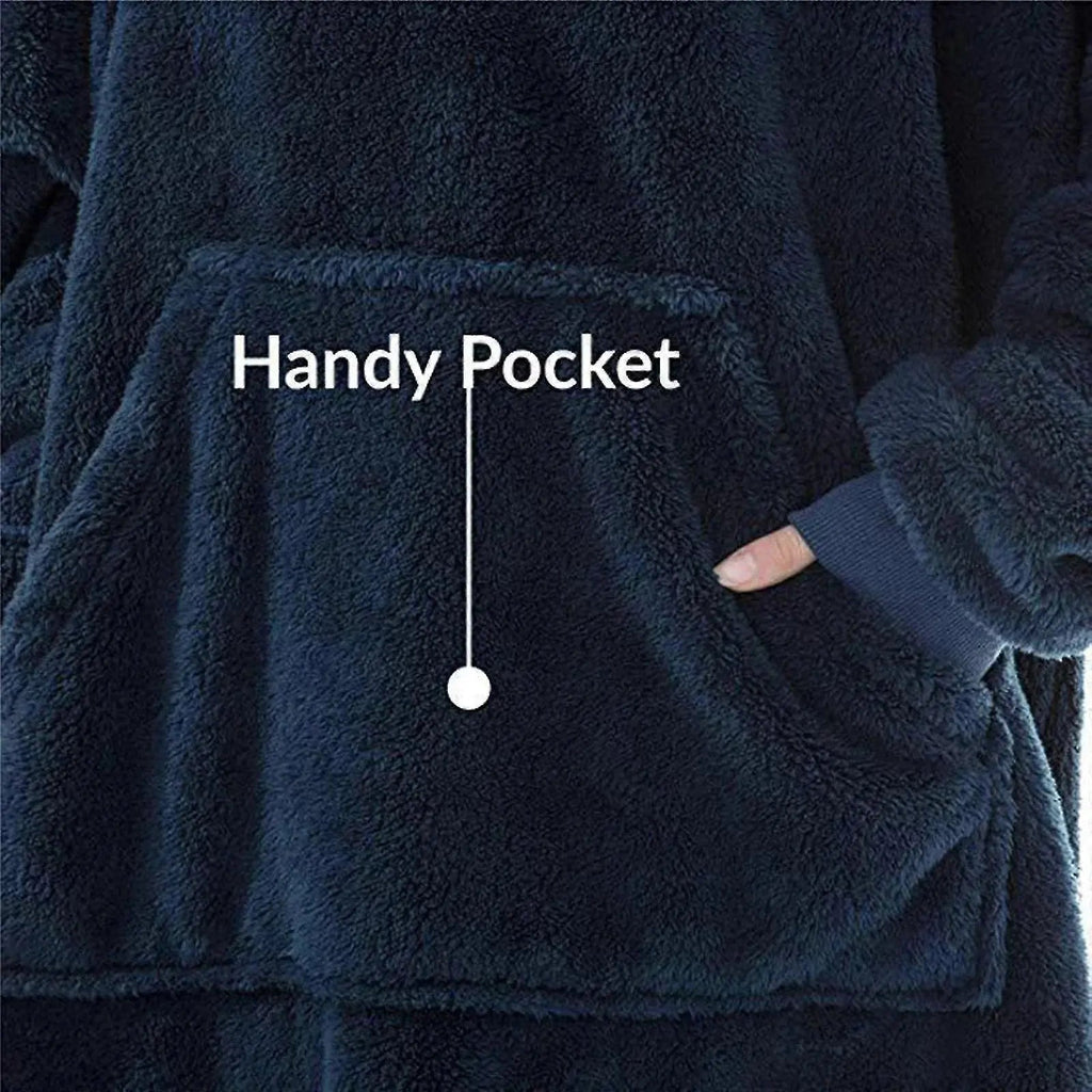 Slumblr® Double Fleece Hooded Pullover Jacket