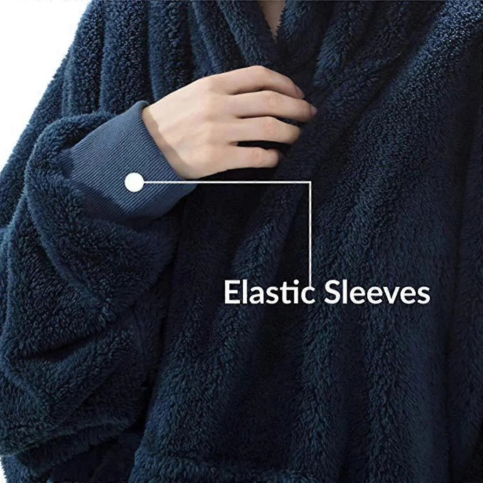 Slumblr® Double Fleece Hooded Pullover Jacket