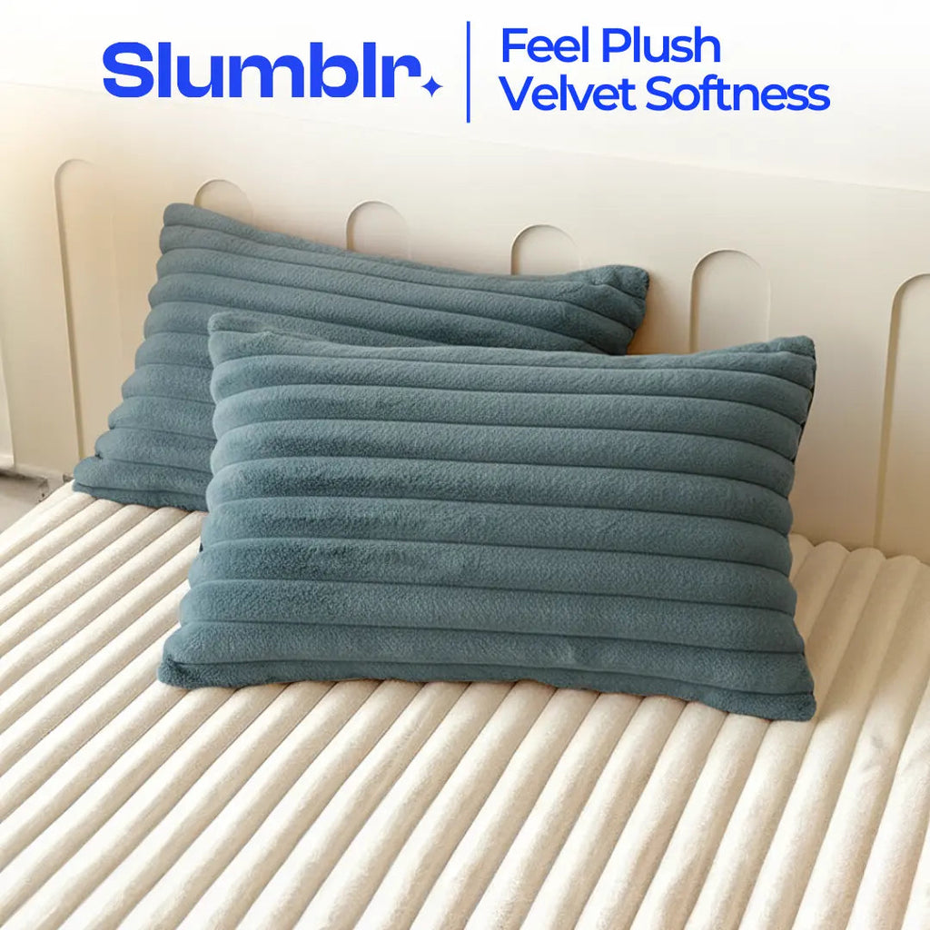 Slumblr® Luxury Faux Fur Pillowcase Set (2 Pcs)