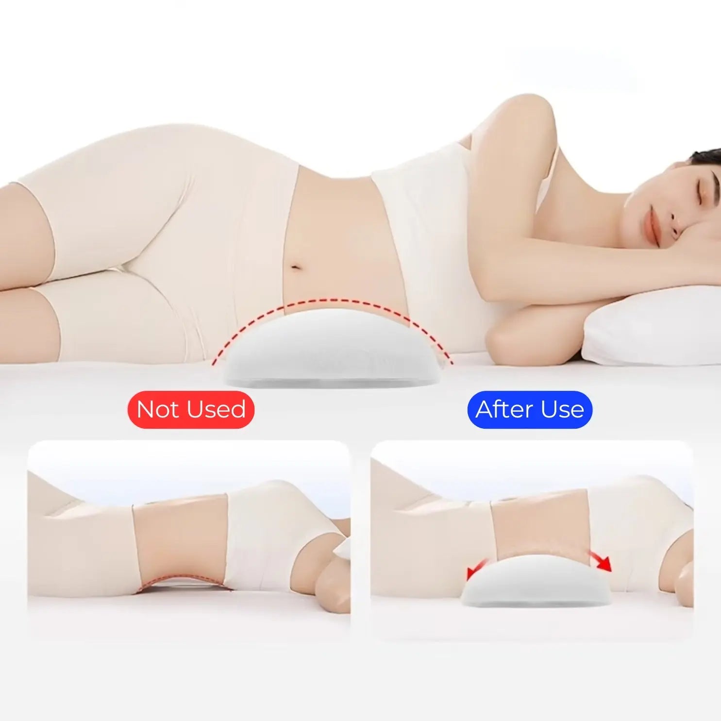 Slumblr® Memory Foam Lumbar Support Cushion