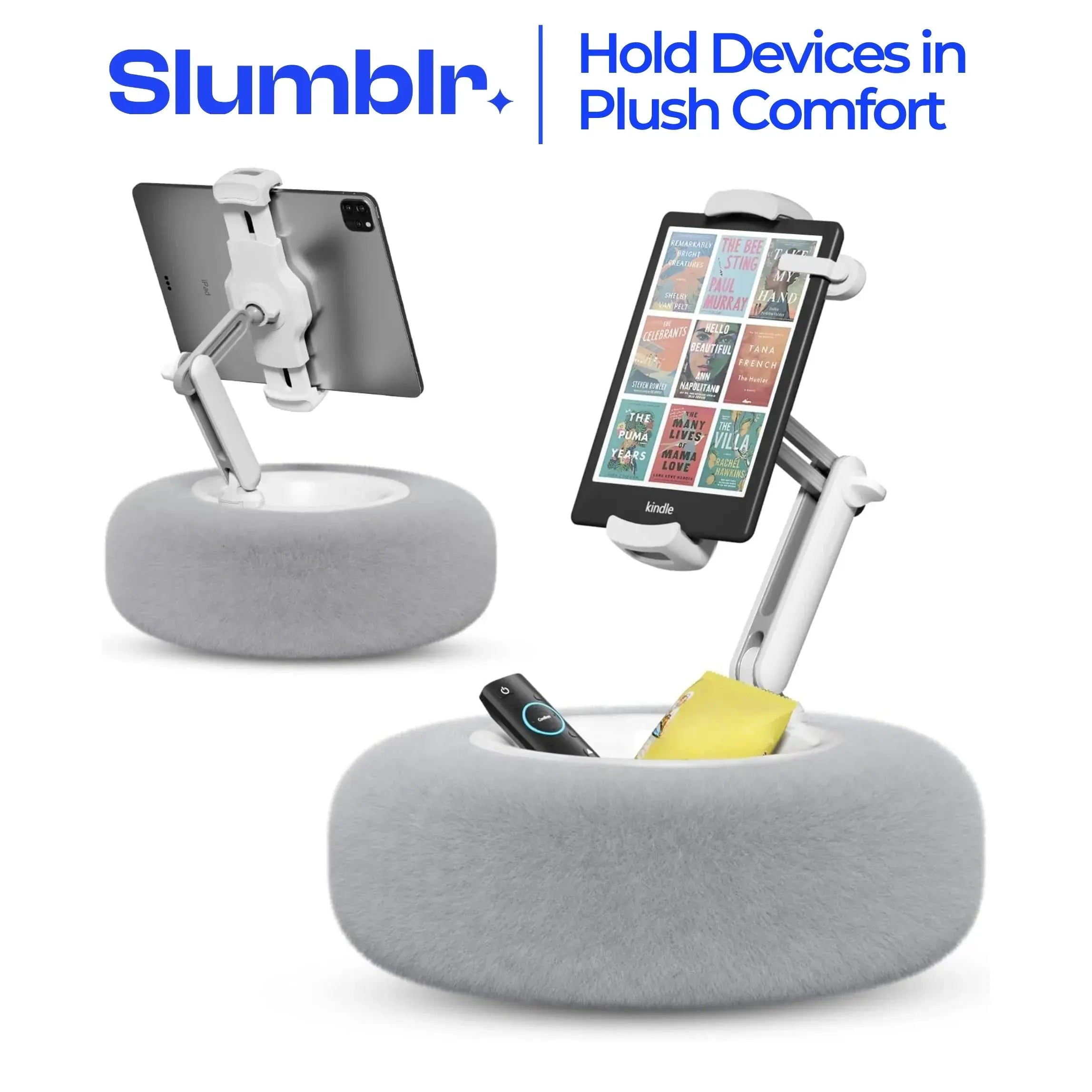 Slumblr® Plush Adjustable Device Pillow Stand