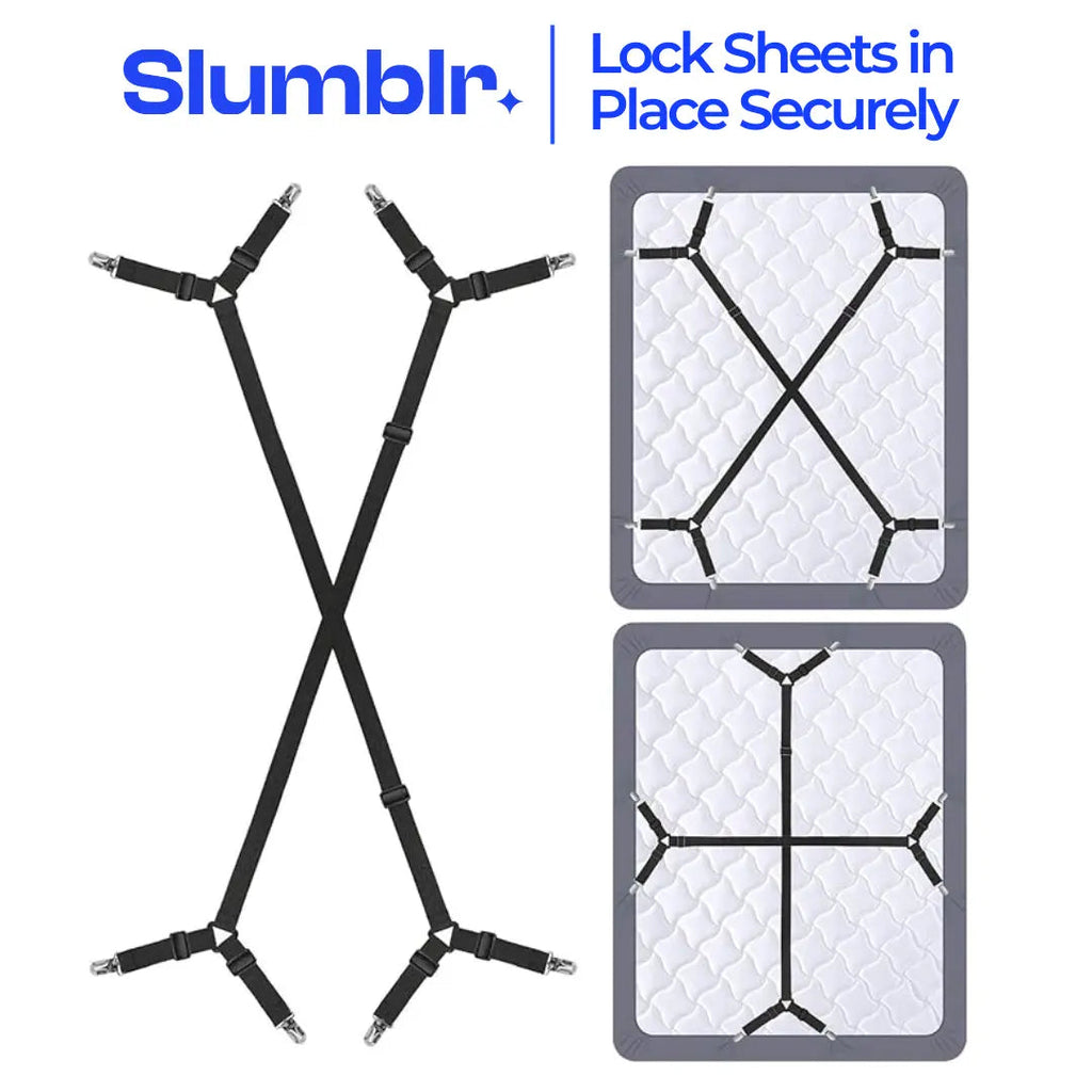 Slumblr® Adjustable Bed Sheet Fasteners (2pcs)