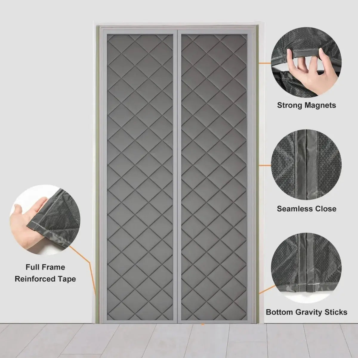 Slumblr® Waterproof Coldproof Magnetic Door Curtain