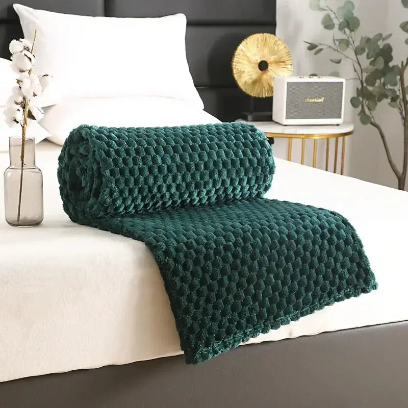 Slumblr® 3D Clouds Silky Flannel Fleece Blanket
