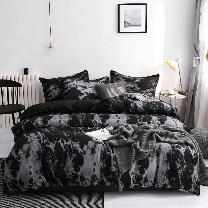 Slumblr® Marble Print Duvet Cover Set (3Pcs)