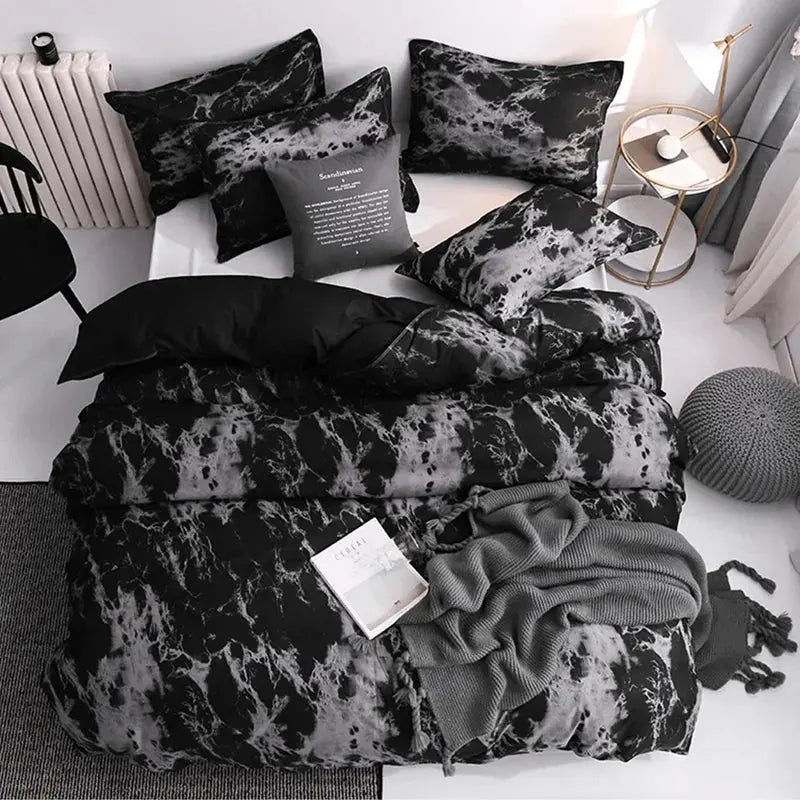 Slumblr® Marble Print Duvet Cover Set (3Pcs)