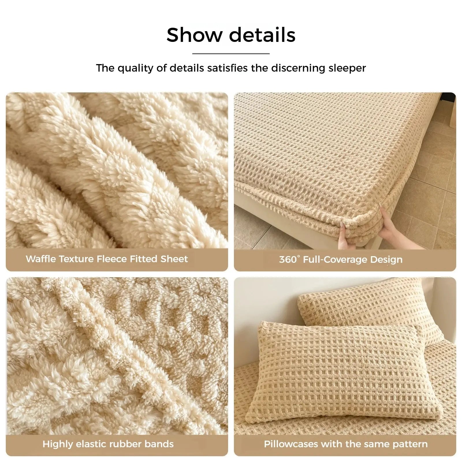 Slumblr® Waffle Fleece Fitted Sheet