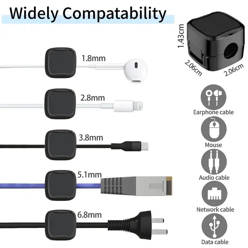 Slumblr® Magnetic Cable Clips (6 Pcs)