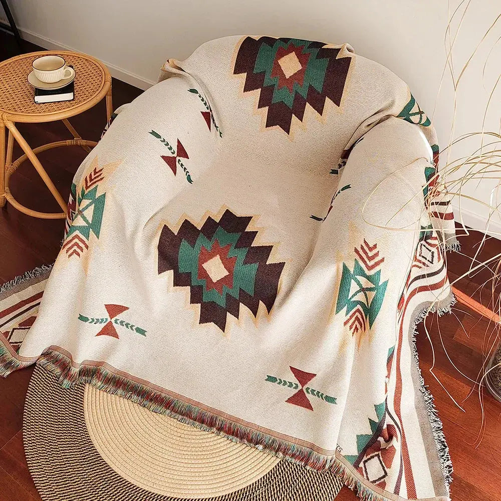 Slumblr® Aztec Boho Woven Throw Blanket