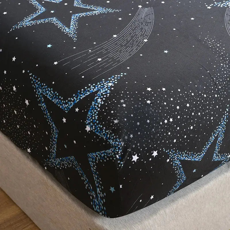 Slumblr® Starry Sky Printed Fitted Sheet Set