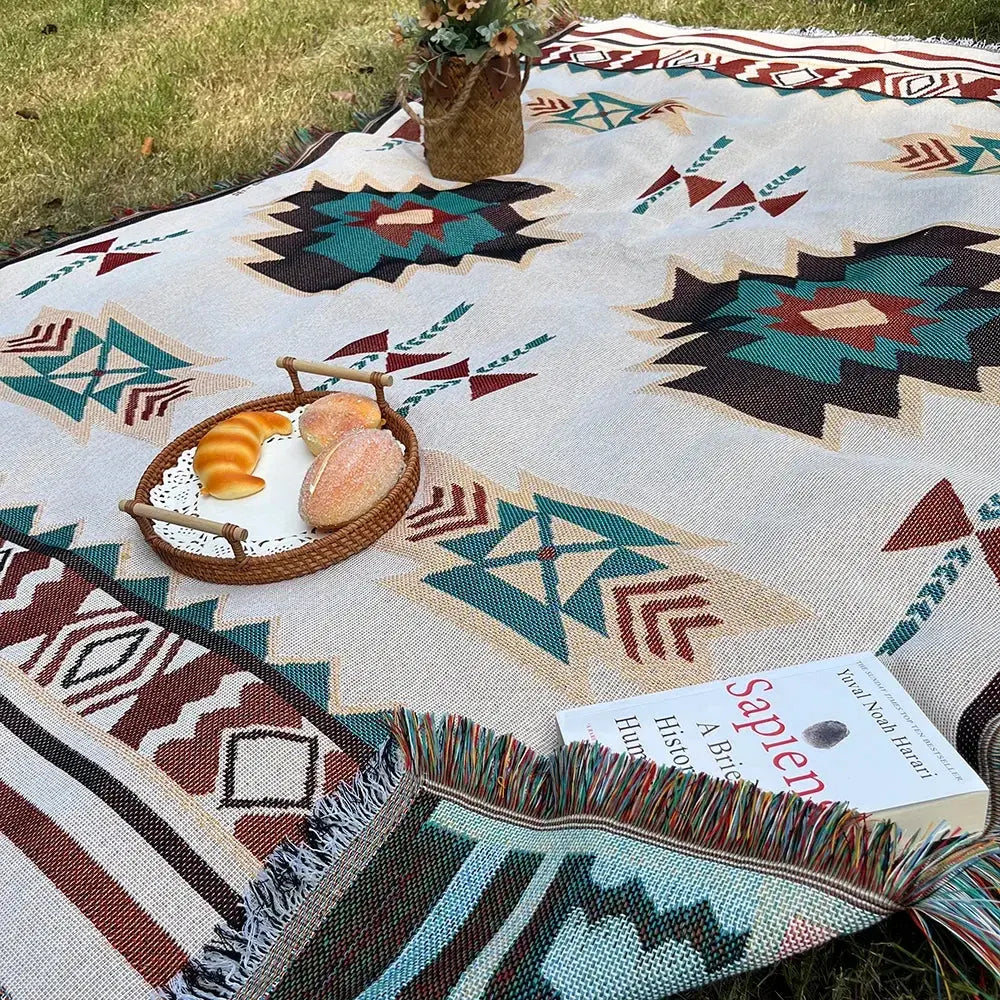 Slumblr® Aztec Boho Woven Throw Blanket