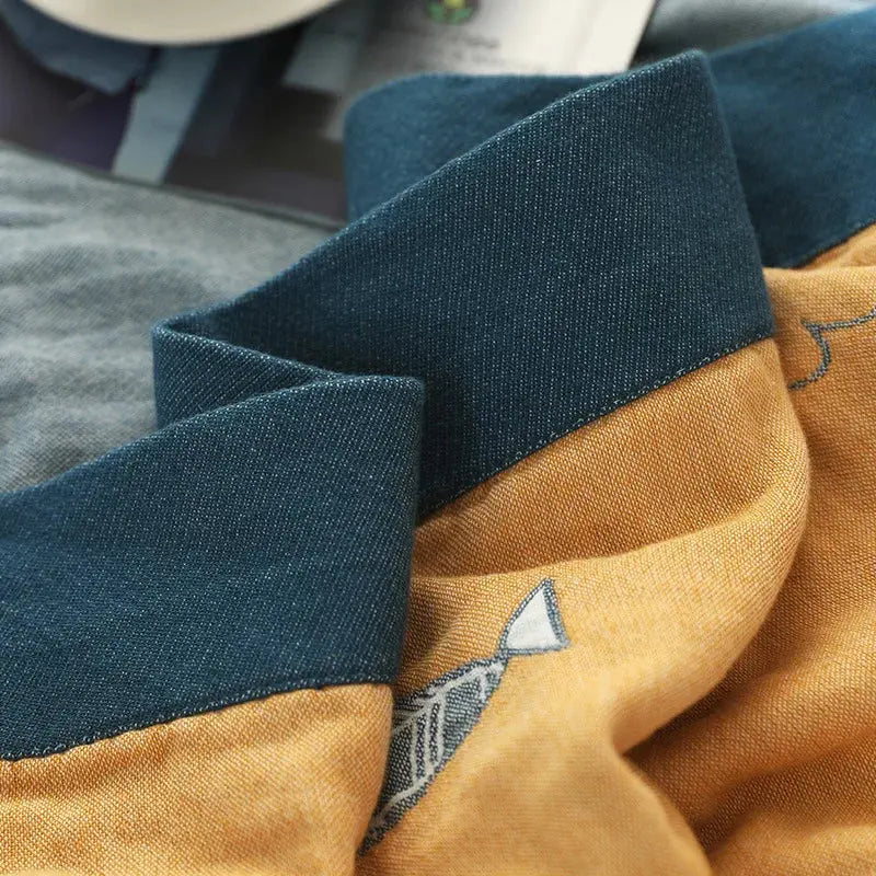 Slumblr® Fish Muslin Throw Blanket