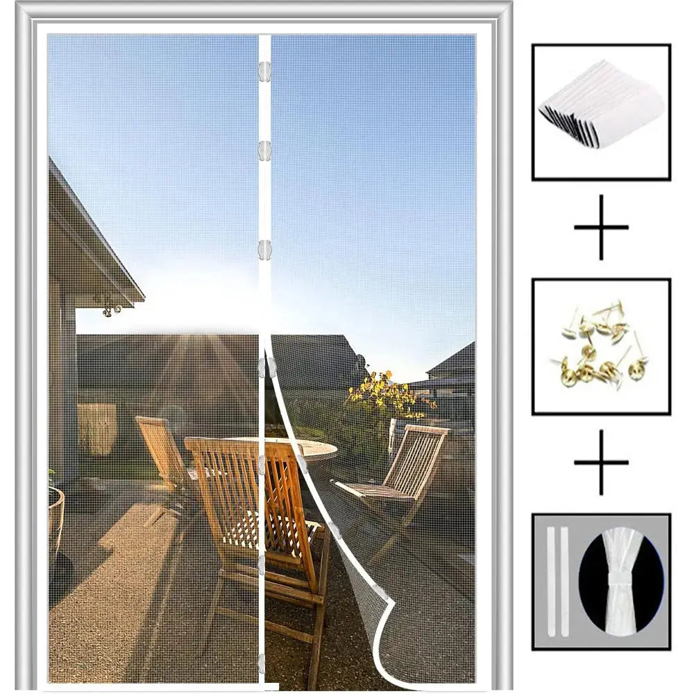 Slumblr® Auto Close Screen Door Mesh with Magnets