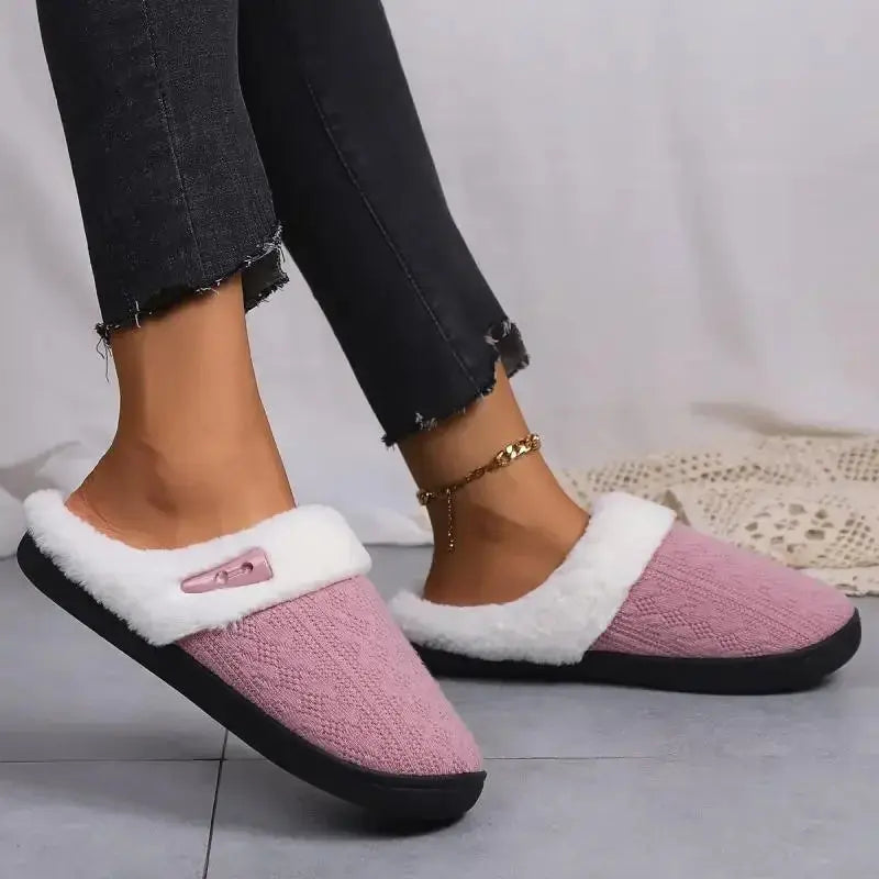 Slumblr® Fluffy Plush House Slippers