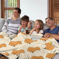 Slumblr® Capybara Print Plush Flannel Blanket