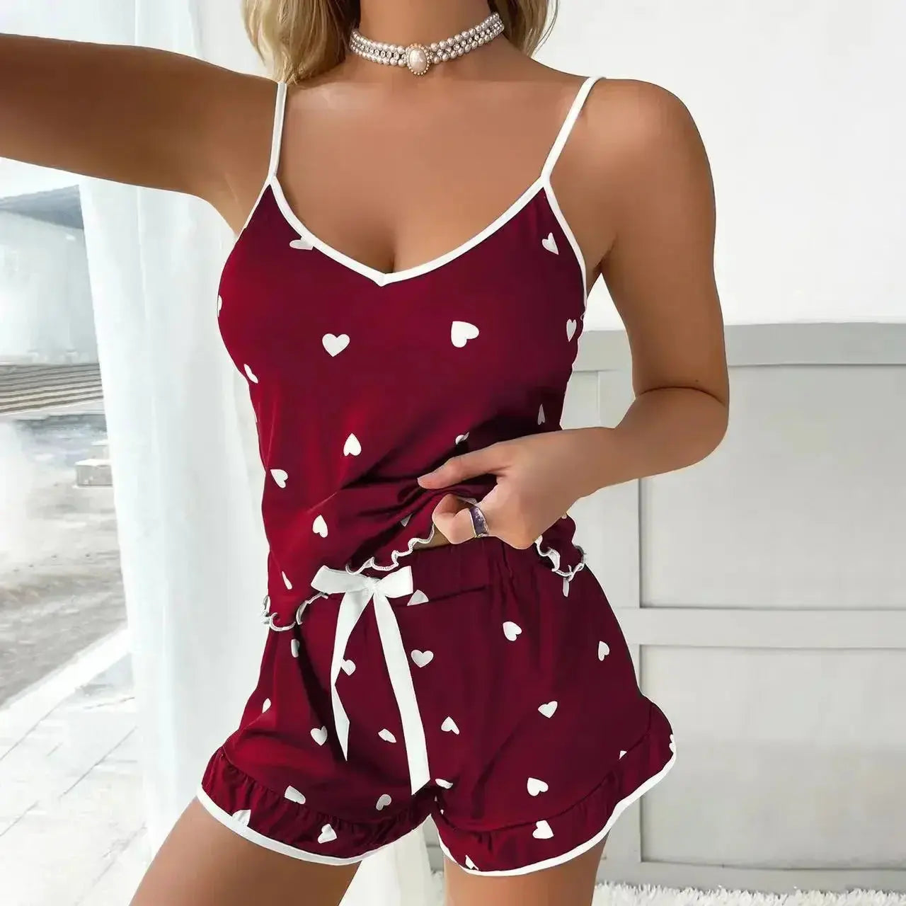 Slumblr® Women’s Heart Print Sleepwear Set