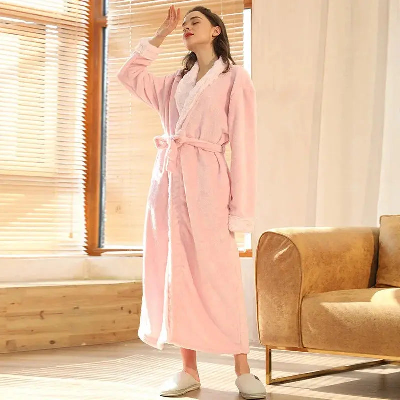 Slumblr® Plush Flannel Fleece Couple Bathrobes