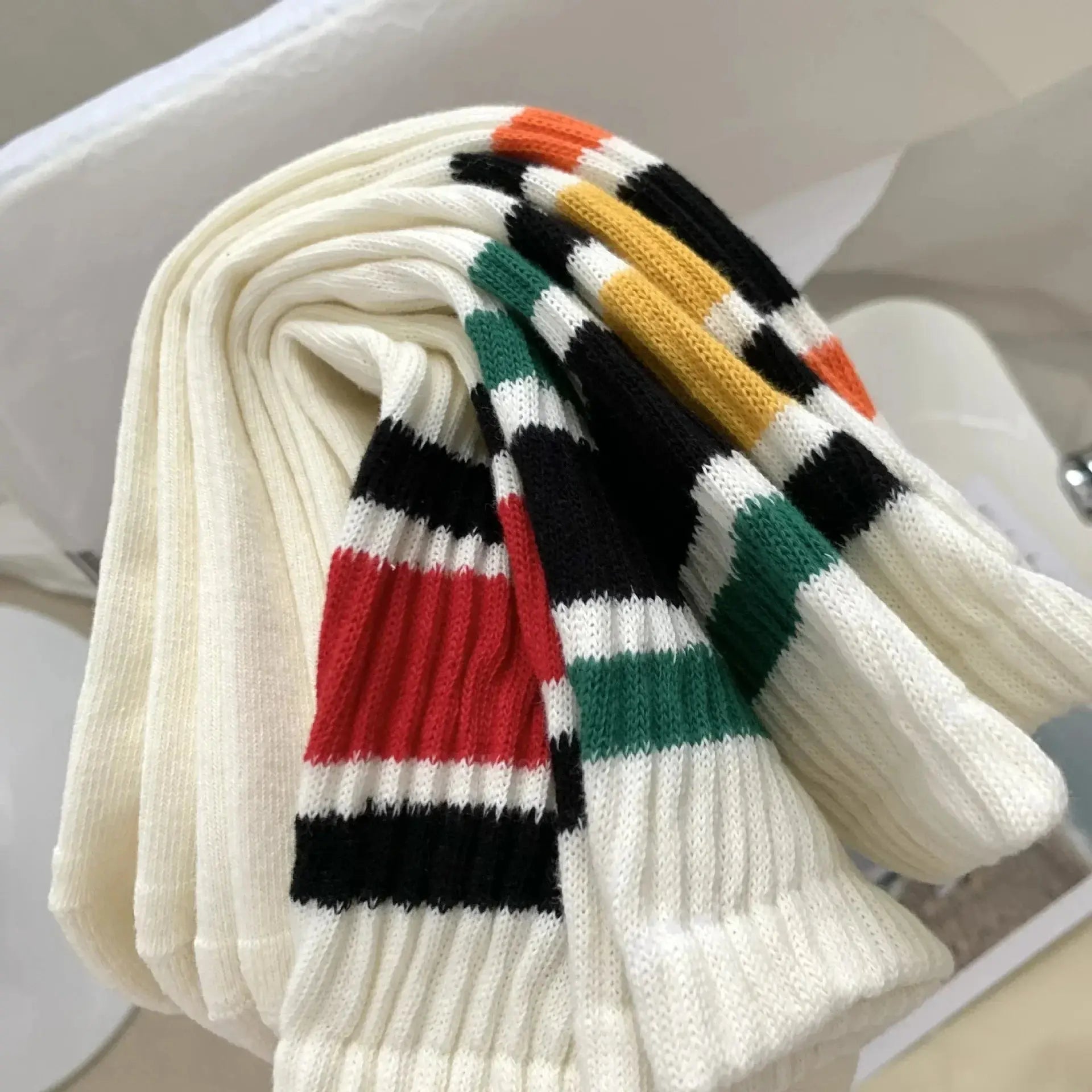 Slumblr® Vintage Striped Crew Socks (2 Pairs)