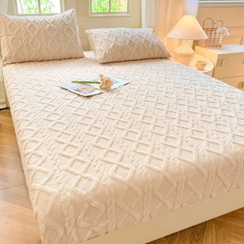 Slumblr® Ultra-Soft Textured Fitted Bed Sheet