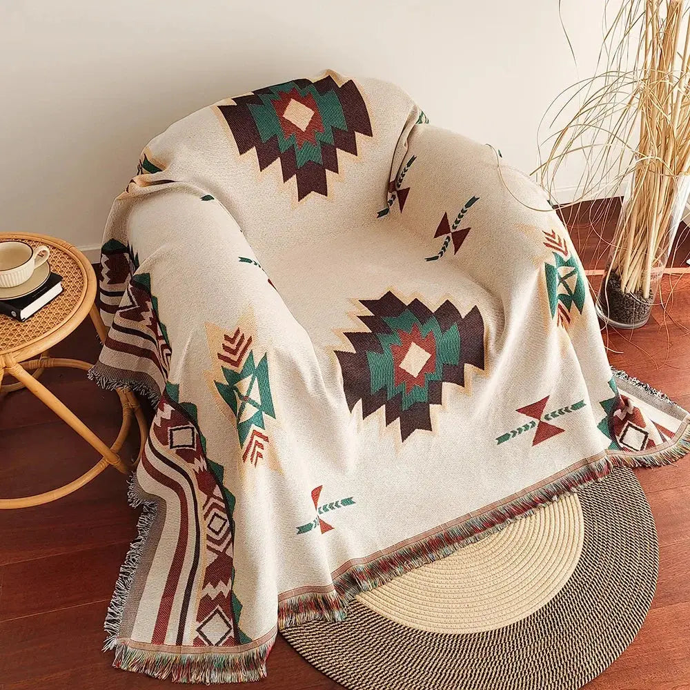 Slumblr® Aztec Boho Woven Throw Blanket