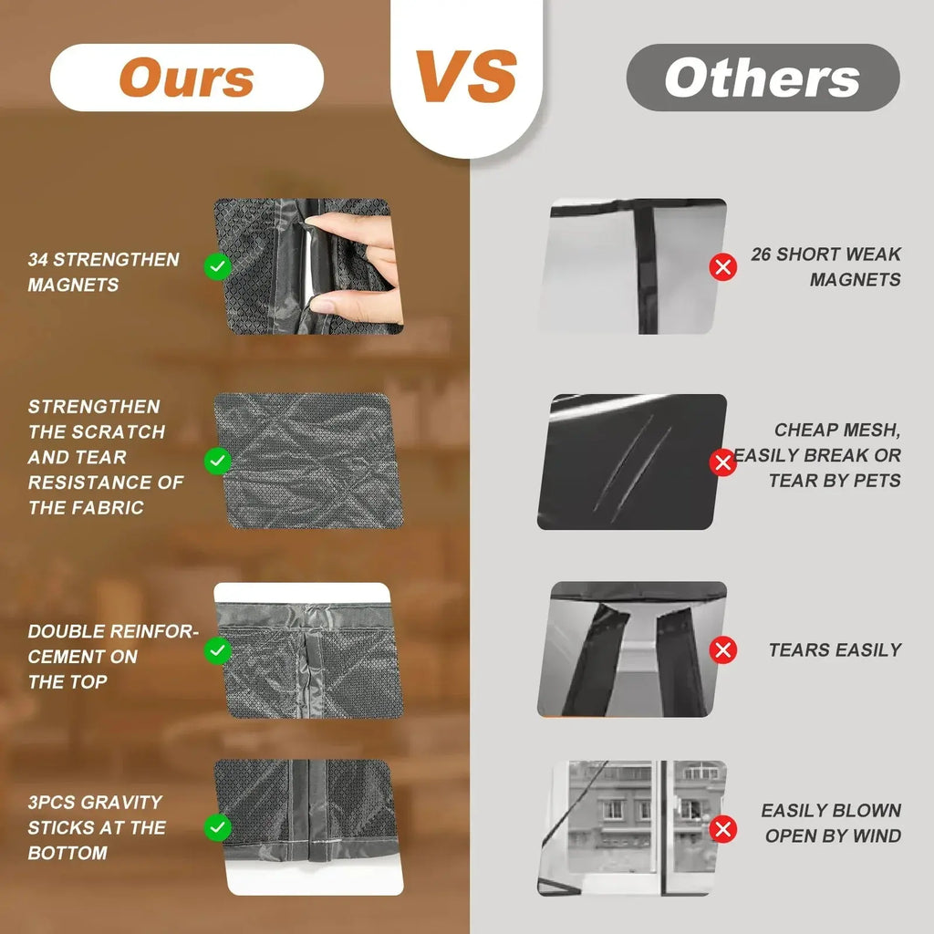 Slumblr® Waterproof Coldproof Magnetic Door Curtain
