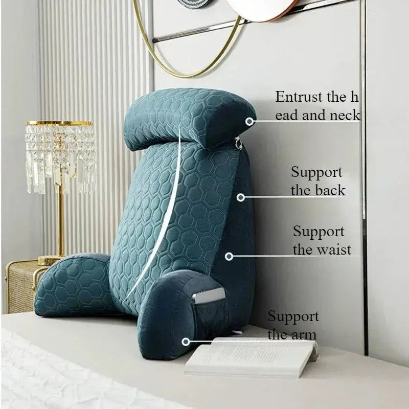Slumblr® Cool Silk Reading Pillow with Pockets