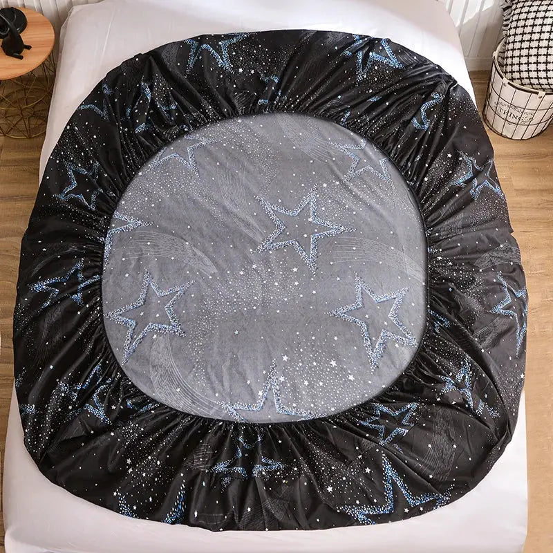 Slumblr® Starry Sky Printed Fitted Sheet Set